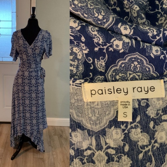 Paisley Raye Dresses & Skirts - PAISLEY RAYE Wrap Maxi High Low